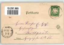86911 W8918 Dießen a. Ammersee 1902 Lithographie Raddampfer Giesela