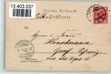 06922 O7908 Prettin Lithographie Gruss aus - Schloss, Lindenstr., Herrenstr., Gasthof, Lichtenburg AK