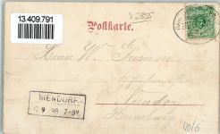 27616 W2855 Beverstedt 1898 - Langenfelde Mehrfachbilder - Etablissement, Postamt, Pastorat AK