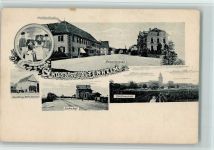 77743 W7607 Altenheim , Baden - Bahnhof mit Eisenbahn, Handlung Kraemer, Hauptstrasse, gute Erhaltung AK
