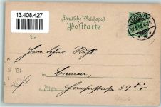 31547 W3076 Loccum 1898 Lithographie Gruss aus - Ritter mit Drache