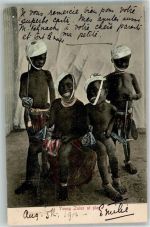 Durban Foto AK Tracht Young Zulu Ort lt. Verlag