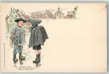 Verlag Elchlepp Elsass-Lothringen I. Serie Nr. 9 , Holzschuhe AK Liebich C. 1898 Lithographie