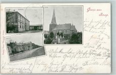 24966 W2393 Sörup 1902 - Dorfstraße Kirche Friedhof Bahnhofshotel