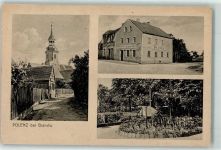 04821 O7251 Polenz b Wurzen - Dorfweg Kirche Gasthaus