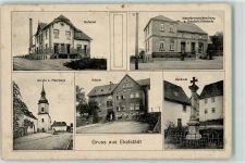 99510 O5321 Eckolstädt 1912 - Molkerei Materialwarenhandlung Kirche u. Pfarrhaus Schule Denkmal