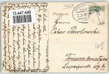 15328 O1211 Zechin - Kirche Meisterstraße Bahnhof Post Bahnpost Wrietzen- Zg. 37