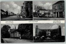 66806 W6631 Ensdorf , Saar - Adolf Hitler Straße Bergmanns Heim Kriegerdenkmal WK II