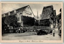 56814 W5591 Ediger - Hotel Löwen Oldtimer Tankstelle