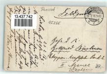 95355 W8678 Presseck 1916 Privatfoto AK Gasthaus zur Post Pferdeschlitten Winter Ort handschriftlich