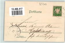 86956 W8920 Schongau 1899 Gebrauchsspuren Marienplatz Rathaus Bahnhof Edelweiß Litho
