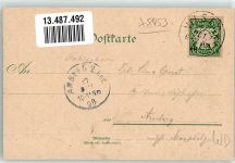92249 W8453 Vilseck , Oberpf 1898 Lithographie Schlicht Herrenstraße