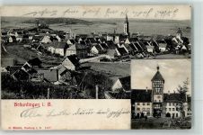78199 W7715 Bräunlingen 1908 - Mühlentor St. Maritius-Kirche