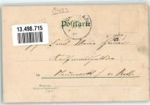 93326 W8423 Abensberg , Hallertau 1897 Lithographie Aventinus Denkmal Schlossruine Abensberg Wallfahrtskirche Allersdorf
