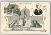 59939 W5787 Assinghausen Gebrauchsspuren Wilhelm Grimme Geburtshaus Grimme-Denkmal Kl. Einriß