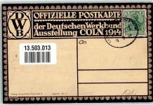 W5000 Köln Stadt Deutsche Ausstellung 1914 Cafe Bau Serie III Nr 1 Deutscher Werkbund