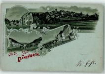 92676 W8489 Eschenbach i.d.OPf. 1899 Lithographie / Mondschein