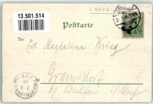 06193 O4106 Löbejün 1900 Lithographie Bahnhof Halle'sches Tor Post Loewe Denkmal