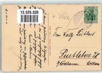 04895 O7906 Mühlberg , Elbe 1914 - Cafe Leithold Kirchstraße