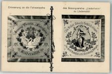 06268 O4241 Liederstädt - Erinnerung an Fahnenweihe des Gesangsvereins "Liederheim"