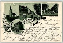 29614 W3040 Soltau 1901 Lithographie Postamt Kriegerdenkmal Markt Rathaus Unter den Linden