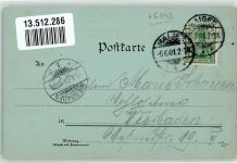 35708 W6342 Haiger 1901 Lithographie / Mondschein Stadtwappen Schützenhalle Eduardsturm Stadthaus Marktplatz