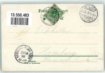 21423 W2090 Winsen Luhe 1899 Lithographie Apotheke Post Rathaus Marktstraße