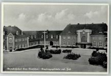 Bentschen Zbaszyn 1934 Foto AK Postamt Grenze Bahnhof Neu Bentschen
