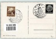 Stempel: Kiel Deutschlandreise Reichsverweser v. Horthy Hitler Sonderstempel