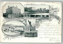 09322 O9294 Penig 1898 - Patentpapier-Fabrik Kriegerdenkmal Post Schulen