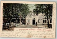 04435 O7144 Schkeuditz 1904 Foto AK Schützenhaus "Waldkater" Garten
