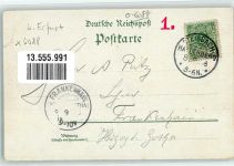 98587 O6081 Steinbach-Hallenberg 1898 Lithographie Tracht Dorfstraße Kirche Ruine