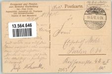 51399 W5093 Burscheid , Rheinl 1917 - Gasthaus Pension zum Bahnhof Kuckenberg