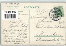 W6000 Frankfurt am Main XI Turnfest Festzug Germane 1908 Künstlerkarte
