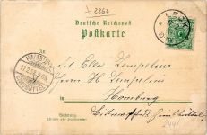 25917 W2262 Leck 1898 Lithographie Bahnhof Marktplatz Hauptstrasse Schule
