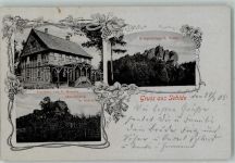 38279 W3328 Sehlde b Salzgitter 1905 - Georgenklippe Hirschfelsen Gasthaus Bobertz