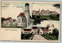 86473 W8907 Ziemetshausen - Schloß Seyfriedsberg Vesperbild Gasthaus Geyer Walllfahrtskirche