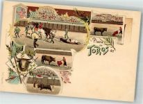 Stierkampf Arena Motiv Spanien Lithographie