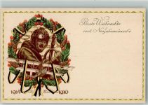 Nr. 595 Weihnachten Pilot Doppeldecker Tannenzapfen Österreich Kriegsfürsorgeamt Künstlerkarte