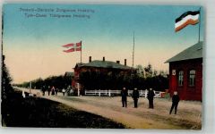 Hadersleben Haderslev 1918 Foto AK Grenze Deutsch-Dänische Hvidding Feldpost WK I Arnum