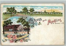 15518 O1241 Madlitz-Wilmersdorf BOAKC Lithographie Gasthaus August Dieul