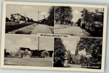 04603 O7401 Lehndorf , Thür - Bahnhof Sägewerk Gasthaus Kirche Dorfstrasse
