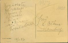 Geige Glasaugen 1927 Augen AK