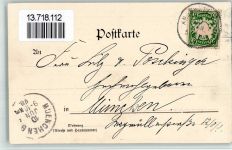 Nr. 13 Tsingtau Chines. Handkarren Kolonien Kiautschou 1898 BOAKC
