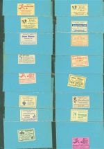 92363 W8431 Breitenbrunn , Oberpf und Umgebung Lot mit 37 Streichholzetiketten einige mehrfach