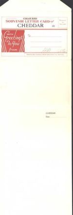 Cheddar - Kartenbrief Leporello 6 Ansichten 55 cm x 14 cm