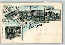 29348 W3106 Eschede 1902 BOAKC Geschäft F. Behn Dampfmühle Brodfabrik Sägewerk Kaiserl. Postamt Lithographie