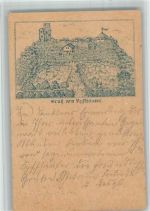O4712 Kyffhäuser Gebrauchsspuren Scan genau beachten! Lithographie Vorläufer 1888 BOAKC