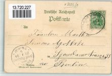 31084 W3222 Freden Leine 1904 BOAKC Lithographie Gross Freden Kirche Fabriken Kaufmannschaft Jörden Bahnpoststempel