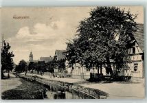 77767 W7604 Appenweier - Dorfstraße Dorfbach Fachwerkhäuser